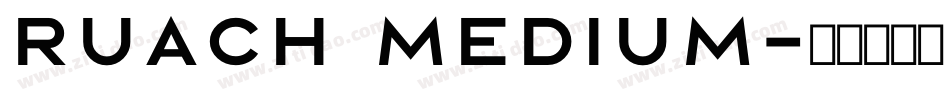 Ruach Medium字体转换